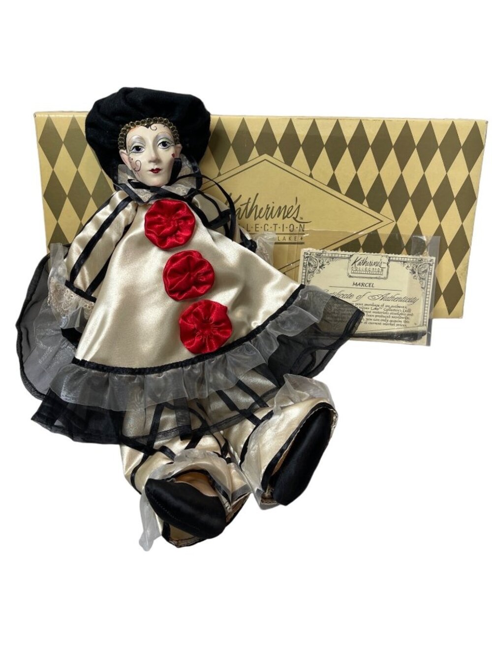 Katherine’s Collection Wayne Kleski Pierrot 19" MARCEL Signed In Original Box